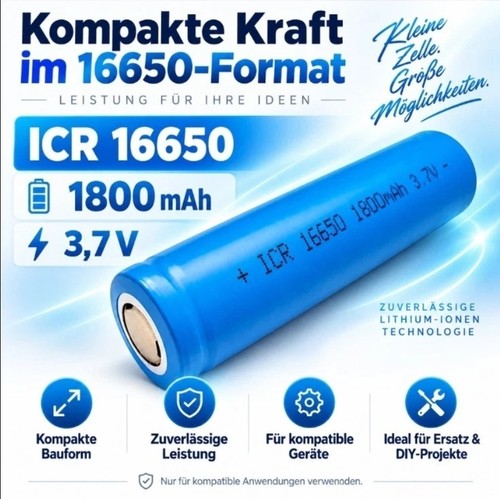 Akkuzelle 16650 1800mah - akkuzelle,