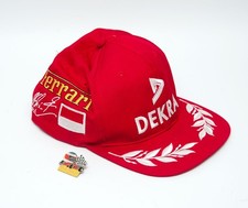 Ferrari Dekra Michael Schumacher Base Cap Kappe Mütze rot mit Pin