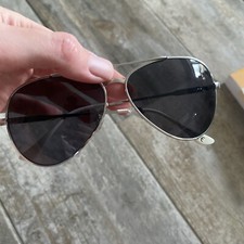 Piloten Brille Sonnenbrille Unisex Grau Silber 