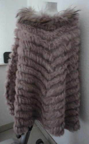 Poncho pelzponcho echt - pelzponcho, pelz