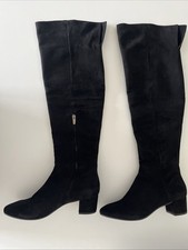 Konstantin Starke Gr 42 Overknee-Stiefel Overknee Schwarz Black Wie Neu NP 329 €