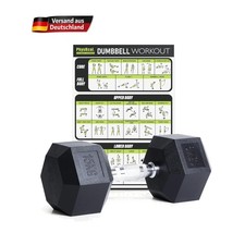 Hexagon Hanteln Poly Gummi 2 5