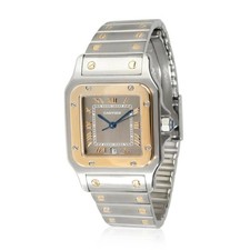 Cartier Santos Galbee Bronze Herren 29mm  Stahl/Gold Papiere Ref. 187901
