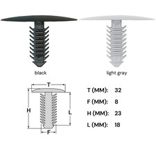 50x Verkleidung Clips