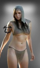 Neuer Stil Aluminium Kettenhemd Damen Neckholder Tops Silber (COIF pANTY BH)