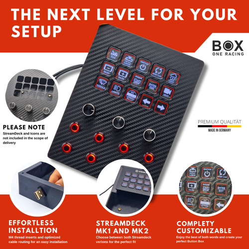 Elgato stream deck button - stream, box