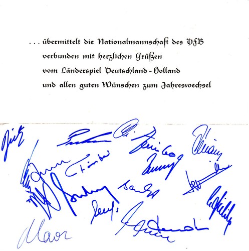 Weihnachtskarte dfb von - von, 1978