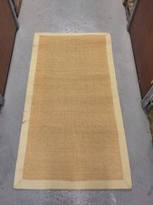 135x70cm Sisal Teppich Amazonas mit Bordüre 100% reiner Sisal Wohnzimmerteppich 