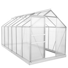 ZELSIUS Gewächshaus mit Stahlfundament Alu Treibhaus Aluminium 11,7m³
