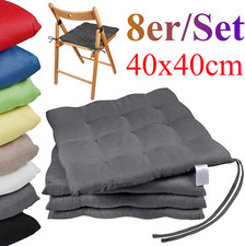8ER SET STUHLKISSEN SITZKISSEN