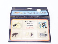 Miniaturen H0 16084 Pferdefuhrwerk Handkarre Beladegut 60 tlg. GDR