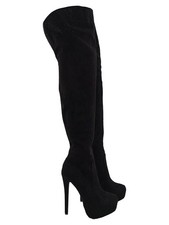 Ideal Shoes Damen Overknee