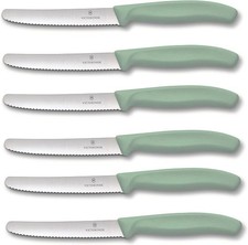 Victorinox | Swiss Classic Tafelmesser | Set aus 6 | Hellgrün | Swiss Made | vie