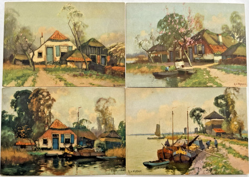 Postkarten lot kunst - postkarten, 4