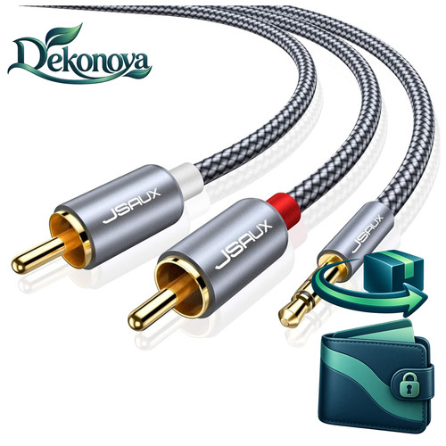 Klinke auf cinch kabel 5mm - klinke,