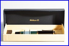 PELIKAN R400 Rollerball Pen in GRÜN gestreift, SCHWARZ & GOLD mit orig. Box
