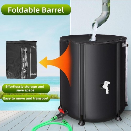 Tragbares regenfass 200 liter - tragbares,