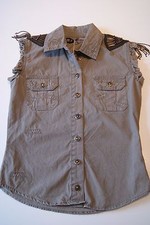 Corleone Denim Hemd Military