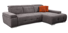 Couch, Ecksofa, Longchair XL, modernes Design, verstellbare Kopfteile