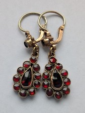 Antik Granat Ohrringe Tombak