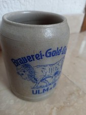 Alter Bierkrug Krug Gold Ochsen Steinkrug Mit Fehler
