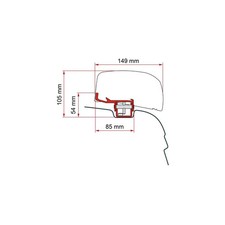 Fiamma F40van Adapter für VW