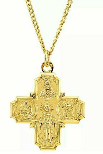 24k gelbgold vier wege - vier-wege, kreuz
