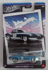 HOT WHEELS JAGUAR LIGHTWEIGHT E-TYPE NATIONAL ICONS SILVER SERIES 2/5 JBY90