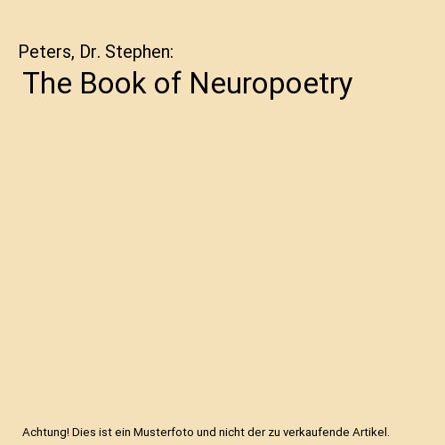The book neuropoetry - the,
