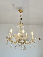 antik Rarität Kronleuchter Deckenlampe Lüster   Gold 