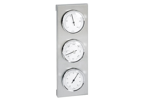 Wetterstation edelstahl 28cm - edelstahl,