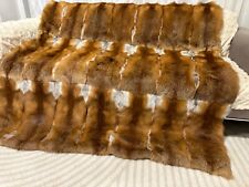 Pelzdecke rotfuchsdecke Bettdecke Fur blanket  180x167 cm red fox blanket