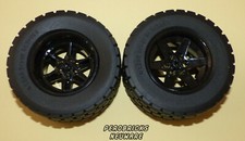 Lego Technic 2 Räder Rad Reifen 94,3 x 38 R schwarze 6-Loch-Felgen NEUWARE