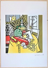 Roy Lichtenstein " Still life with lobster " sign. Lithografie, handnumm. 48/100