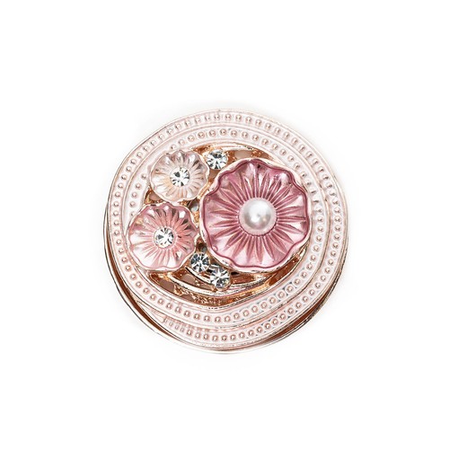 Magnetbrosche rosa blumen - magnetbrosche,