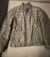 MASSIMO DUTTI  Herren SCHWARZ Schaf LEDERJACKE, Zwei Seiten, L,