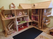 XXL Echt Holz Barbie Puppenhaus