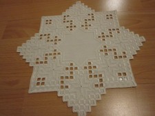 Hardanger 3x Sterne 30cm- Handarbeit