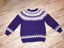Islandpullover Alafoss Gr. M Lila NEU