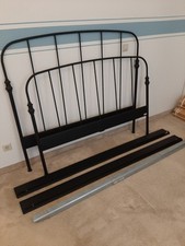 Bettgestell Metall schwarz 140 x 200 