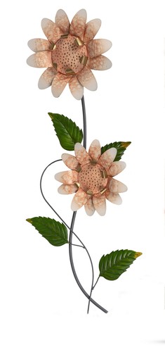 Wanddeko blume metall - blume, wandbild
