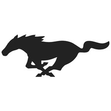 Mustang pferd aufkleber 11cm - pferd, x