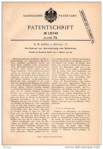 Original patentschrift h w - original,