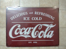 Coca Cola Blechschild