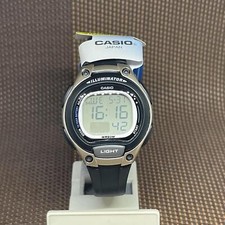 Casio LW-203-1A Illuminator Digital Schwarz Resin Alarm Quarz Licht Kinderuhr