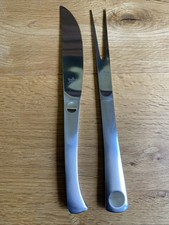 Rosenthal 5000 Plus Edelstahl Tranchierbesteck Wolf Karnagel Gabel und Messer