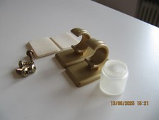 2 St Halter für Fenster Gardinenstange Cafehaus Stange Ersatz Träger Bronze kurz