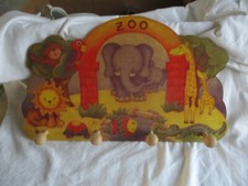 Mertens - Holz Kindergarderobe Zoo Hängend 4 Haken