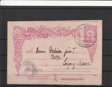 Türkei Ganzsache Karte nach