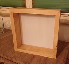 FABAS LUCE LED Wand Deko Lampe 3471-22  Holz Natur massiv Standlampe Cube  neu 